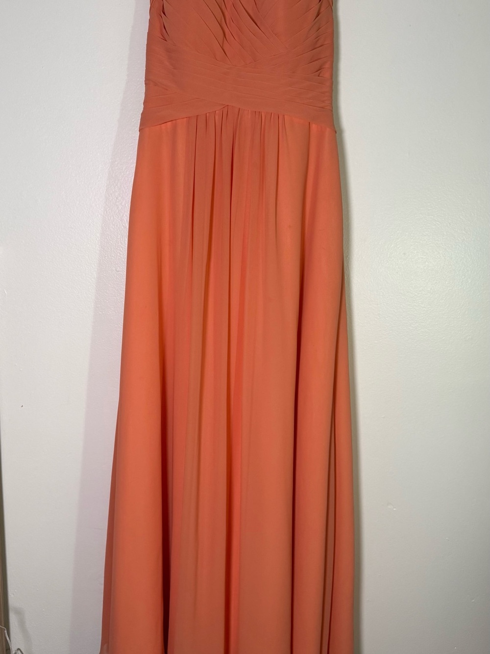 Y2K Azazie Coral Chiffon Evening Gown/ Prom Dress